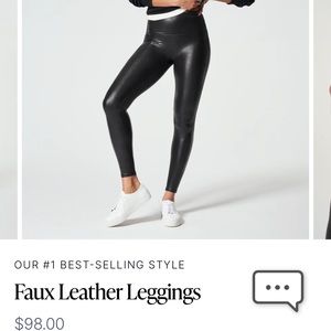 SPANX Faux Leather Legging -Tall